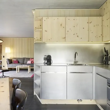 Alpine Chesa A La Punt Апартаменты Понтрезина